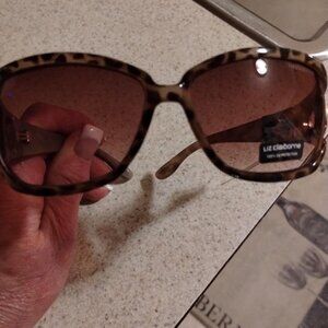 LIZ CLAIRBORNE LEOPARD SUNGLASSES (NWT)